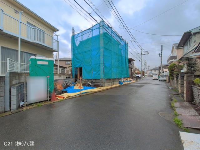千葉県柏市豊上町の新築戸建て上棟写真 2026年4月9日撮影
