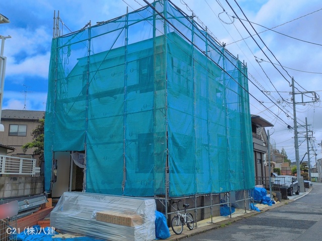 千葉県柏市豊上町の新築戸建てシート写真 2026年4月26日撮影