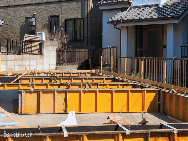 千葉県柏市豊上町の新築戸建て基礎写真 2026年3月11日撮影