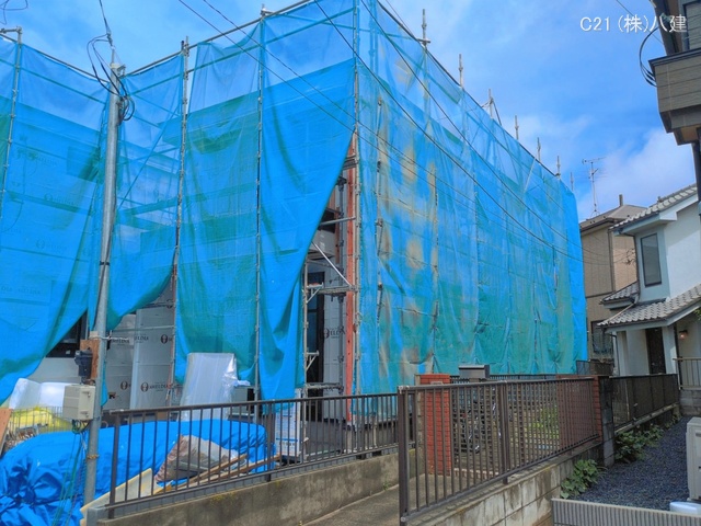 千葉県柏市豊上町の新築戸建てシート写真 2026年4月26日撮影