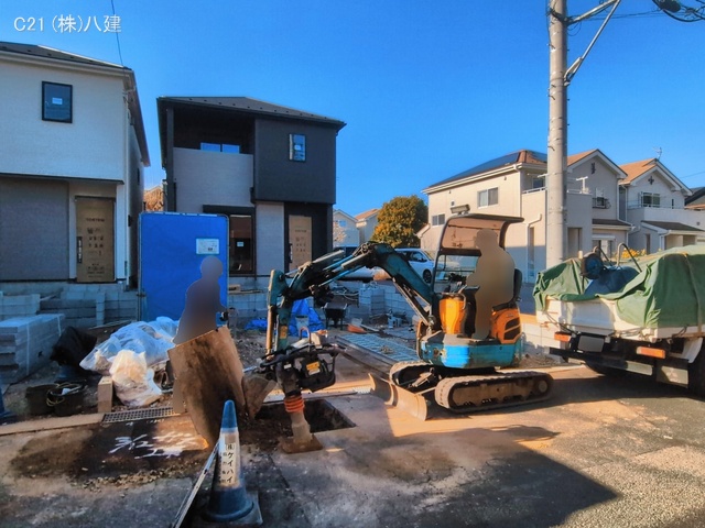 千葉県柏市大津ケ丘１丁目の新築戸建て外構写真 2026年3月11日撮影