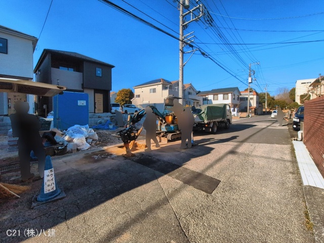千葉県柏市大津ケ丘１丁目の新築戸建て外構写真 2026年3月11日撮影