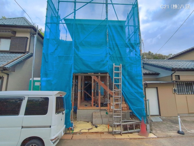 千葉県流山市江戸川台西４丁目の新築戸建て上棟写真 2026年4月14日撮影