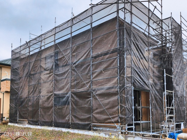千葉県柏市しいの木台４丁目の新築戸建て上棟写真 2026年3月18日撮影