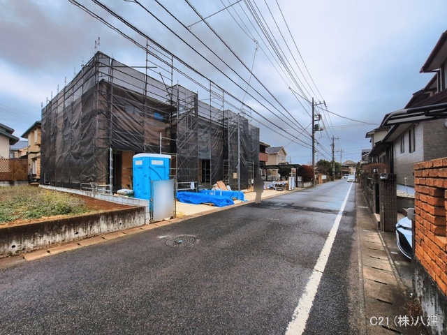 千葉県柏市しいの木台４丁目の新築戸建て上棟写真 2026年3月18日撮影