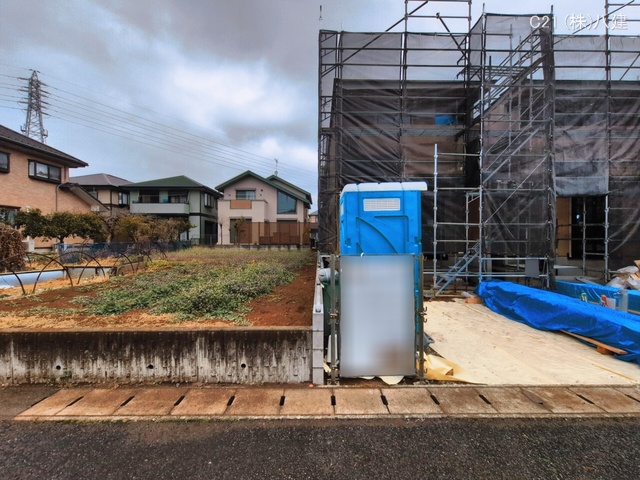 千葉県柏市しいの木台４丁目の新築戸建て上棟写真 2026年3月18日撮影