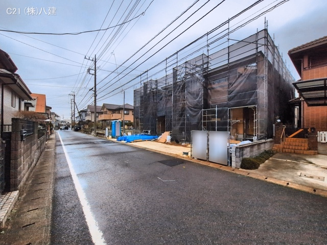 千葉県柏市しいの木台４丁目の新築戸建て上棟写真 2026年3月18日撮影