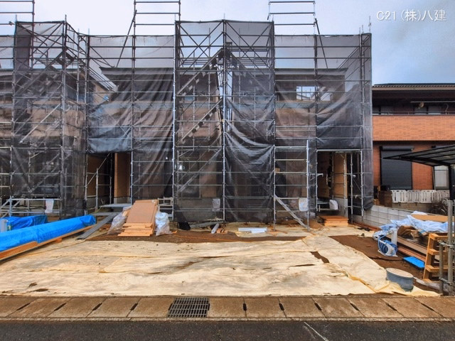 千葉県柏市しいの木台４丁目の新築戸建て上棟写真 2026年3月18日撮影