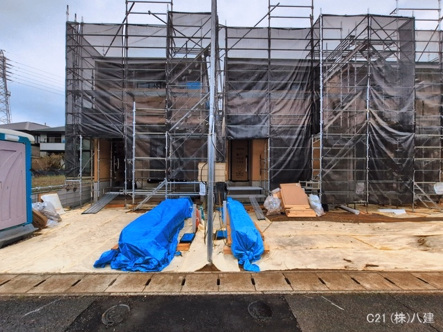 千葉県柏市しいの木台４丁目の新築戸建て上棟写真 2026年3月18日撮影