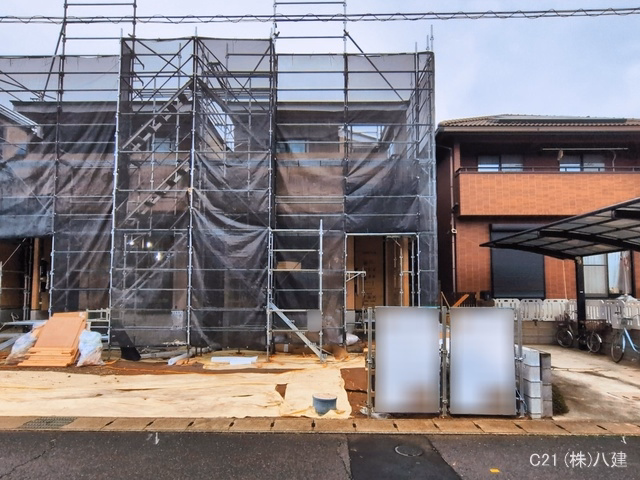 千葉県柏市しいの木台４丁目の新築戸建て上棟写真 2026年3月18日撮影