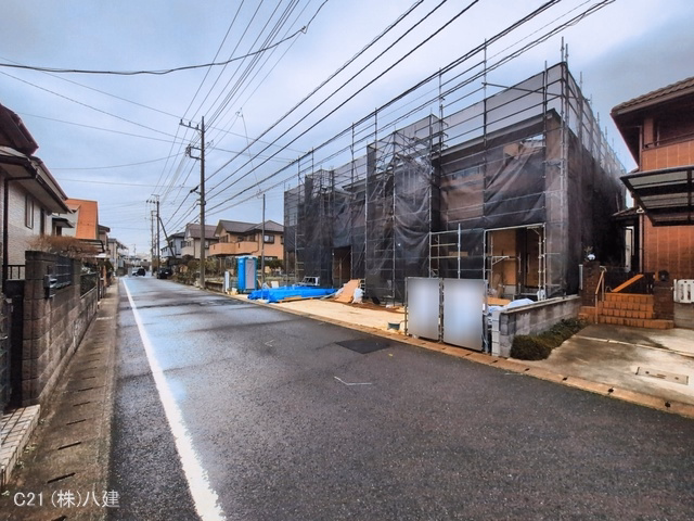 千葉県柏市しいの木台４丁目の新築戸建て上棟写真 2026年3月18日撮影