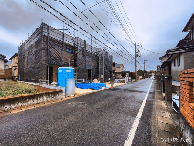 千葉県柏市しいの木台４丁目の新築戸建て上棟写真 2026年3月18日撮影