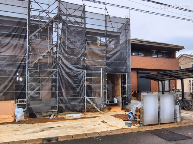千葉県柏市しいの木台４丁目の新築戸建て上棟写真 2026年3月18日撮影