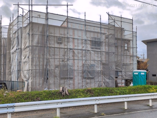 千葉県柏市西原１丁目の新築戸建てシート写真 2026年4月9日撮影