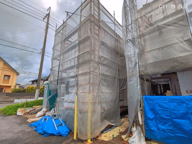 千葉県柏市西原１丁目の新築戸建てシート写真 2026年4月9日撮影
