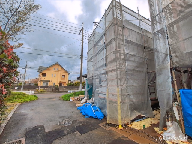 千葉県柏市西原１丁目の新築戸建てシート写真 2026年4月9日撮影