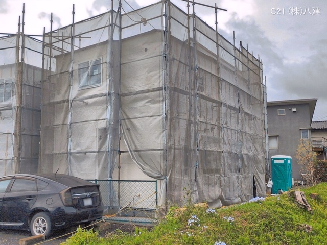 千葉県柏市西原１丁目の新築戸建てシート写真 2026年4月9日撮影