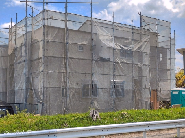 千葉県柏市西原１丁目の新築戸建てシート写真 2026年4月19日撮影