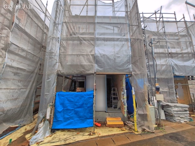 千葉県柏市西原１丁目の新築戸建てシート写真 2026年4月9日撮影