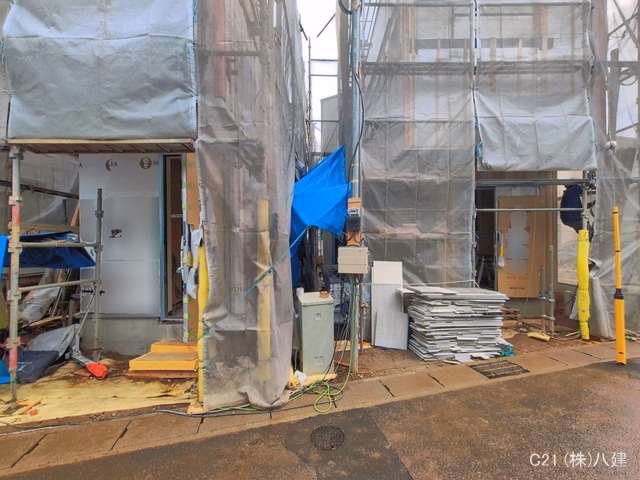 千葉県柏市西原１丁目の新築戸建てシート写真 2026年4月9日撮影