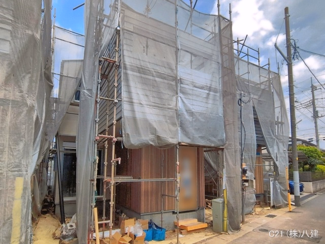 千葉県柏市西原１丁目の新築戸建てシート写真 2026年4月19日撮影