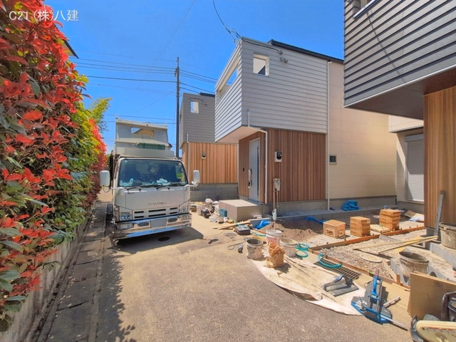 千葉県柏市西原１丁目の新築戸建て外構写真 2026年5月18日撮影