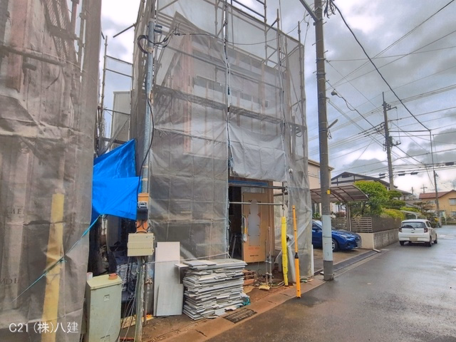 千葉県柏市西原１丁目の新築戸建てシート写真 2026年4月9日撮影
