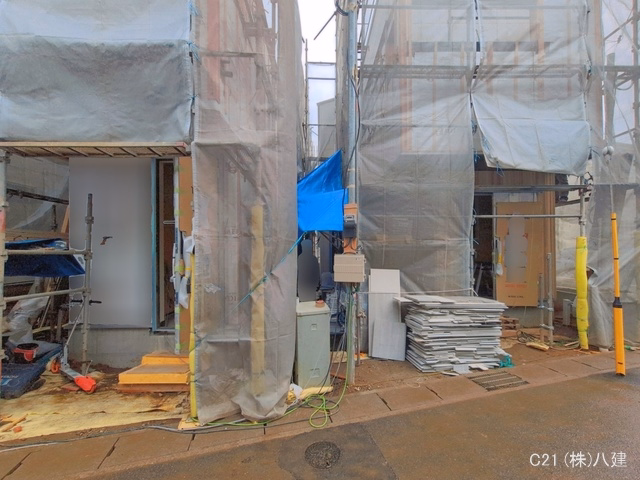 千葉県柏市西原１丁目の新築戸建てシート写真 2026年4月9日撮影