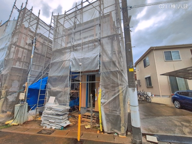 千葉県柏市西原１丁目の新築戸建てシート写真 2026年4月9日撮影