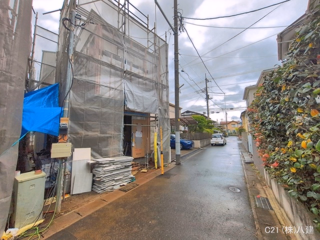 千葉県柏市西原１丁目の新築戸建てシート写真 2026年4月9日撮影