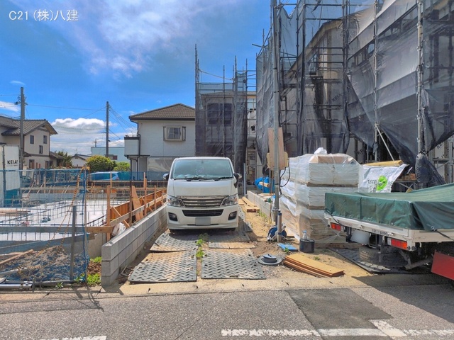 千葉県流山市加４丁目の新築戸建てシート写真 2026年5月6日撮影
