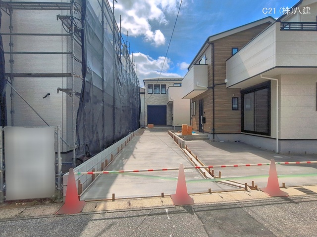 千葉県流山市加４丁目の新築戸建て外構写真 2026年6月5日撮影