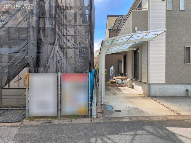 千葉県流山市加４丁目の新築戸建てシート写真 2026年5月6日撮影