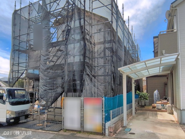 千葉県流山市加４丁目の新築戸建てシート写真 2026年5月6日撮影