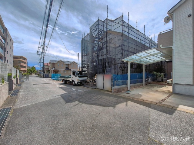 千葉県流山市加４丁目の新築戸建てシート写真 2026年5月6日撮影
