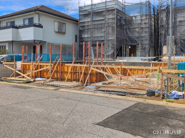 千葉県流山市加４丁目の新築戸建て基礎写真 2026年5月6日撮影