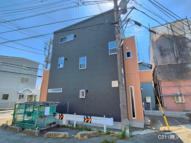 千葉県流山市平和台4丁目の新築戸建て外構写真 2026年5月14日撮影