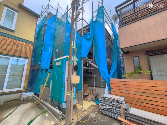 千葉県流山市松ケ丘5丁目の新築戸建てシート写真 2026年6月14日撮影