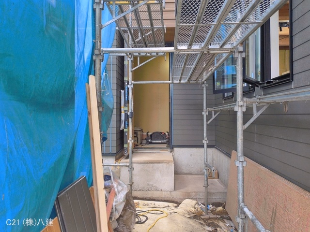 千葉県流山市松ケ丘5丁目の新築戸建てシート写真 2026年6月14日撮影