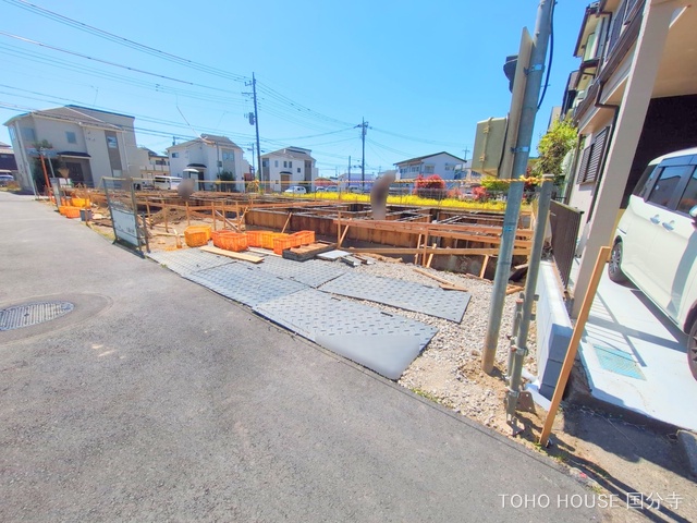東京都府中市四谷５丁目の新築戸建て基礎写真 2025年4月15日撮影