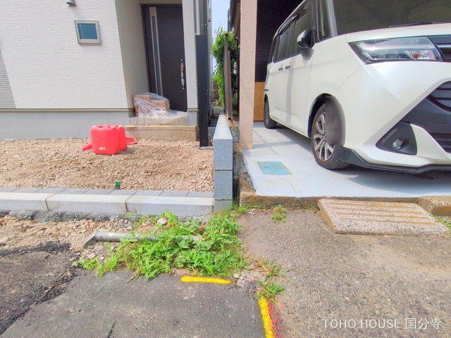 東京都府中市四谷５丁目の新築戸建て外構写真 2025年6月8日撮影