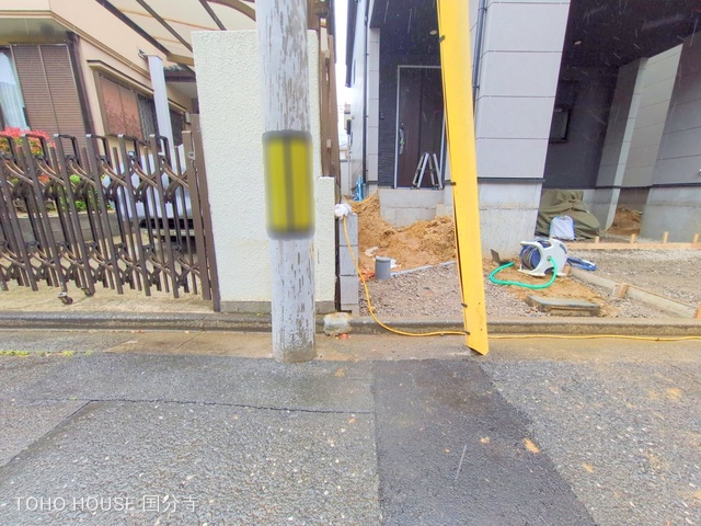 東京都府中市本町２丁目の新築戸建て外構写真 2025年5月1日撮影