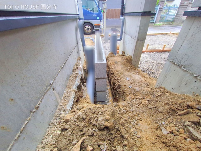 東京都府中市本町２丁目の新築戸建て外構写真 2025年5月1日撮影