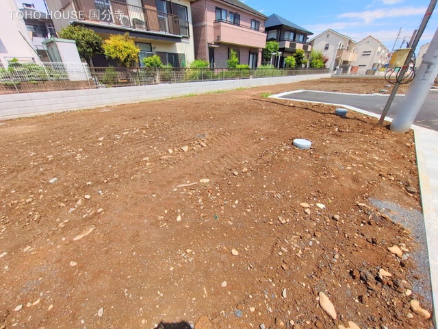 東京都府中市四谷4丁目の新築戸建て更地・土地写真 2025年4月28日撮影