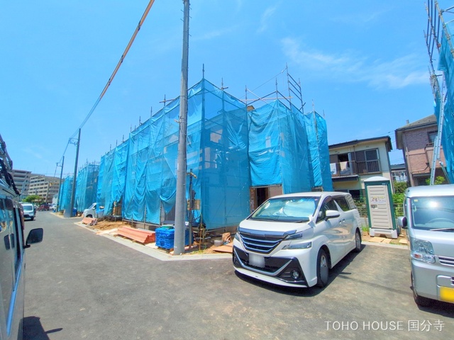 東京都府中市四谷4丁目の新築戸建て上棟写真 2025年6月18日撮影