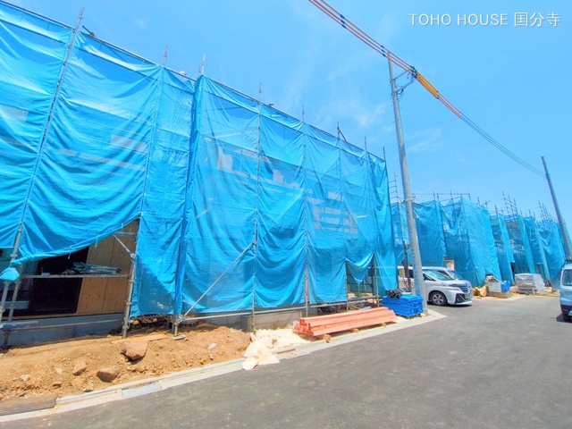 東京都府中市四谷4丁目の新築戸建て上棟写真 2025年6月18日撮影