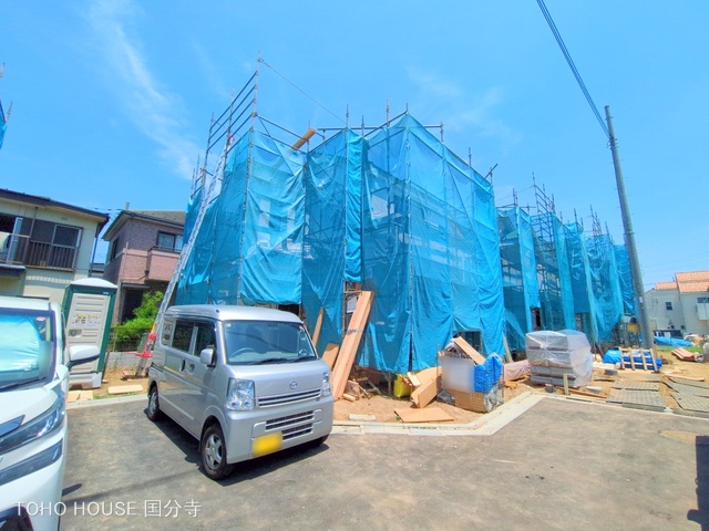 東京都府中市四谷4丁目の新築戸建てシート写真 2025年6月18日撮影