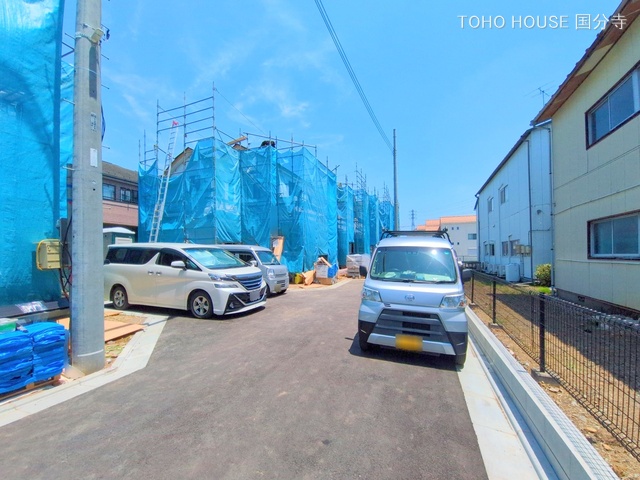 東京都府中市四谷4丁目の新築戸建てシート写真 2025年6月18日撮影