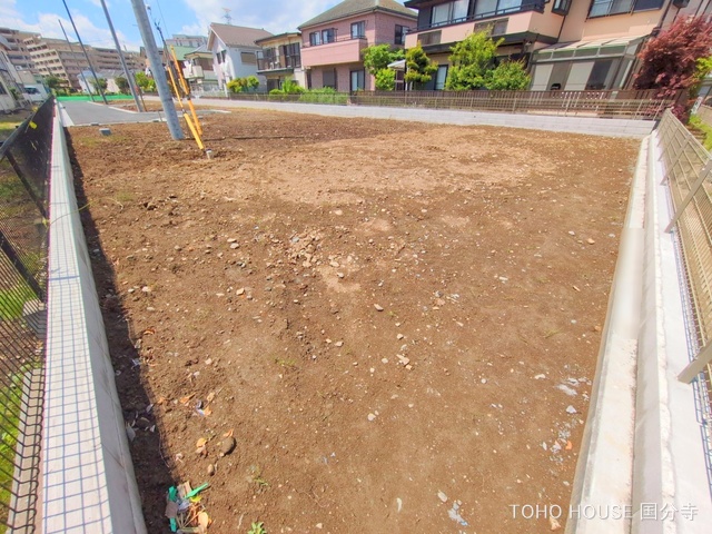 東京都府中市四谷4丁目の新築戸建て更地・土地写真 2025年4月28日撮影