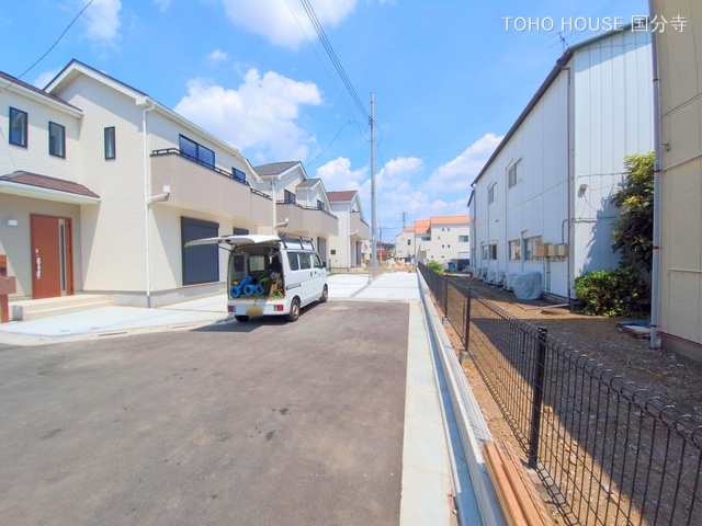 東京都府中市四谷4丁目の新築戸建て外構写真 2025年8月19日撮影